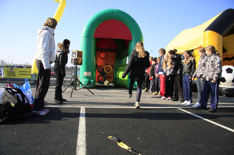Teamplay@NAC hield dinsdagochtend weer een interactieve sportdag. foto Erik Eggens